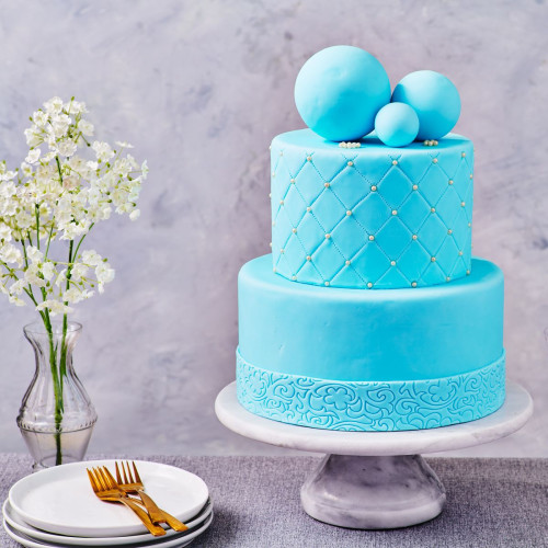 Fun Cakes Masa cukrowa do obkładania tortów Niebieska Baby Blue 500g F20815