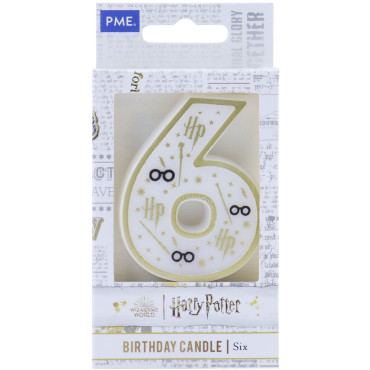 Świeczka urodzinowa Harry Potter "6" PME HPW136