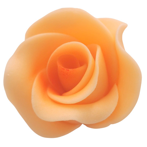 Kwiat cukrowy do dekoracji wypieków Róża łososiowa 6cm 12416