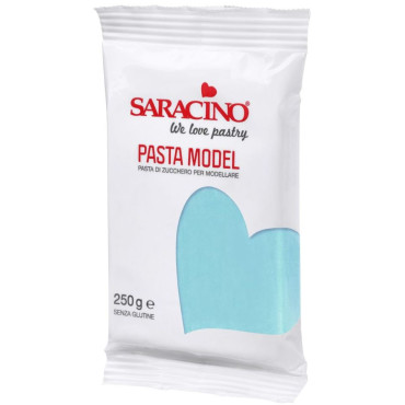 Lukier plastyczny Saracino do figurek 250g - baby blue bezglutenowy