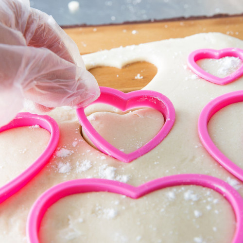 Foremki do wycinania ciastek dekoracji z masy Serca 6szt 12478 Sweet Baking