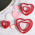 Foremki do wycinania ciastek dekoracji z masy Serca 6szt 12478 Sweet Baking