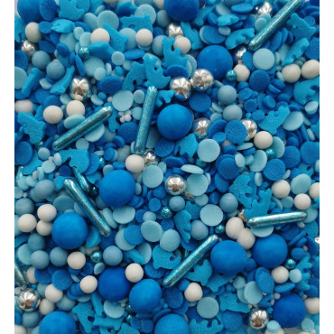 Posypka cukrowa miękka do dekoracji wypieków Blue Waves 40g