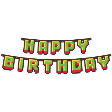 Baner papierowy Happy Birthday Game On 160cm PF-GPGO