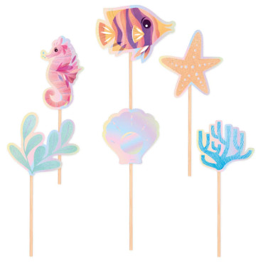 Toppery pikery do babeczek Ocean 5szt PP137239
