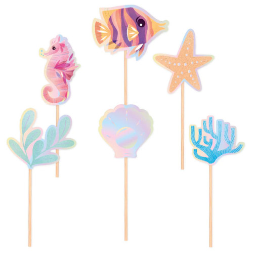Toppery pikery do babeczek Ocean 5szt PP137239