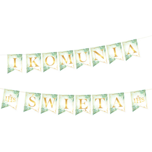 Baner komunijny I Komunia Święta 240cm PP149898