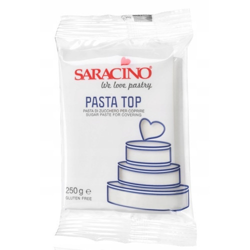 Masa cukrowa Saracino do obkładania tortów Biała 250g
