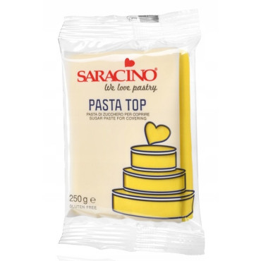 Masa cukrowa Saracino do obkładania tortów Żółta 250g