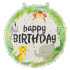 Balon foliowy okrągły Safari Happy Birthday 45cm PP148730