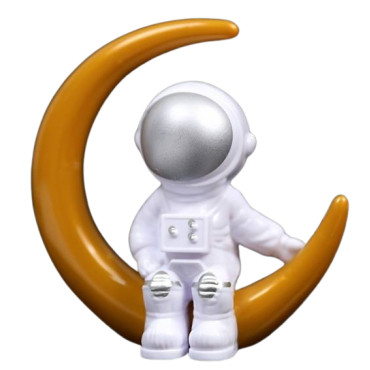 Figurka 3D na tort urodzinowy Kosmonauta na księżycu 8939