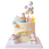 Figurka na tort Jednorożec w koszyku 3D 12753