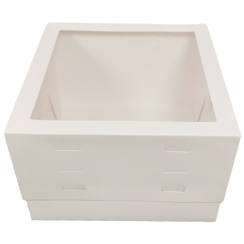 Azucren Pudełko z oknem na tort 30cmx30cm regulowana wysokość od 20cm do 30cm AZ01308