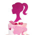 Topper na tort do dekoracji wypieków Kobieta dziewczyna Barbie 12843