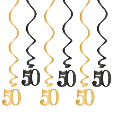 Dekoracyjne świderki na urodziny "50" PP512152
