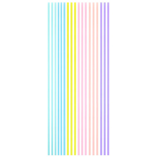 Świeczki urodzinowe długie Pastele cienkie 18 sztuk dł.16,5cm PP137710