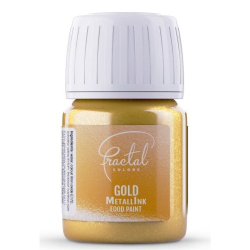 Fractal Farbka metaliczna do malowania Gold Złota bezglutenowy