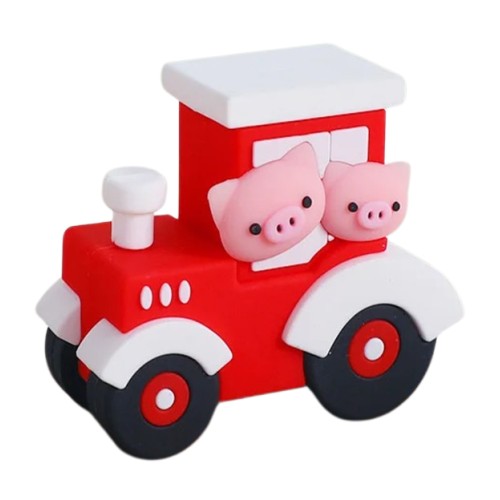 Figurka dekoracja na tort Traktor ze świnkami 3D Farma 13071
