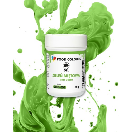 Food Colours Barwnik W Żelu Zieleń Miętowa 35g WSG-052