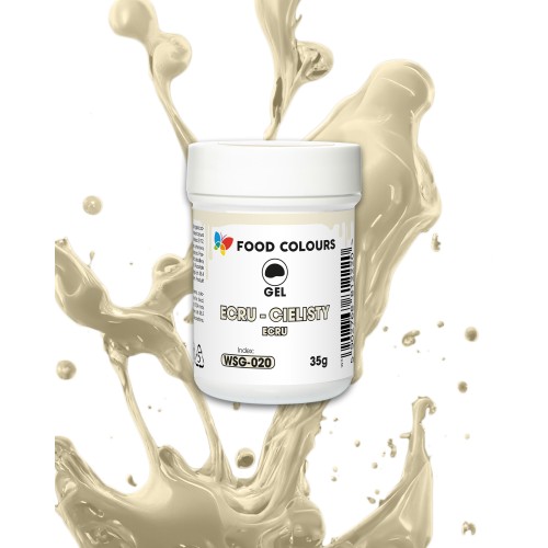 Food Colours Barwnik w żelu Ecru Cielisty 35g WSG-020