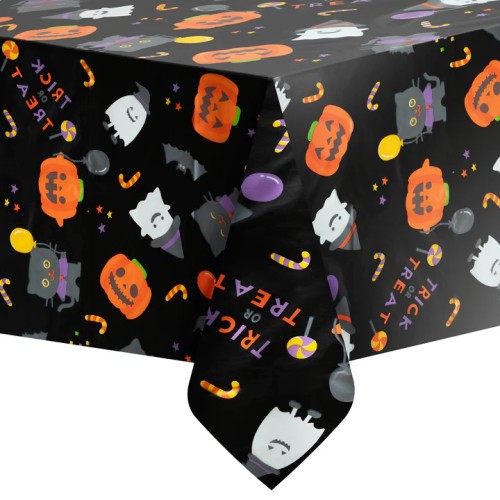 Obrus foliowy Happy Halloween czarny 137x274cm PP152706