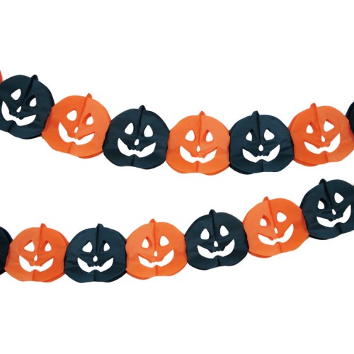 Girlanda Halloween Dynie pomarańczowo-czarna 300cm PP154519