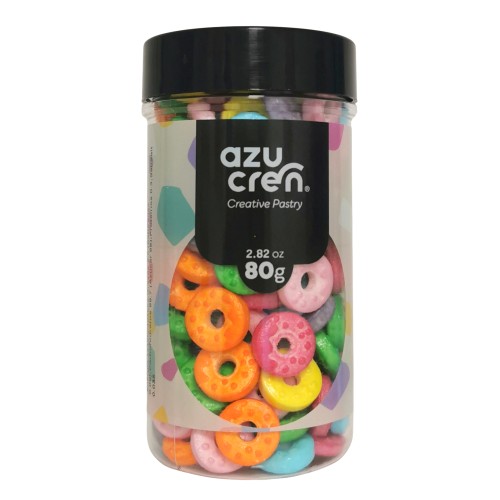 Azucren Posypka cukrowa do dekoracji wypieków Donuty 80g AZ01300