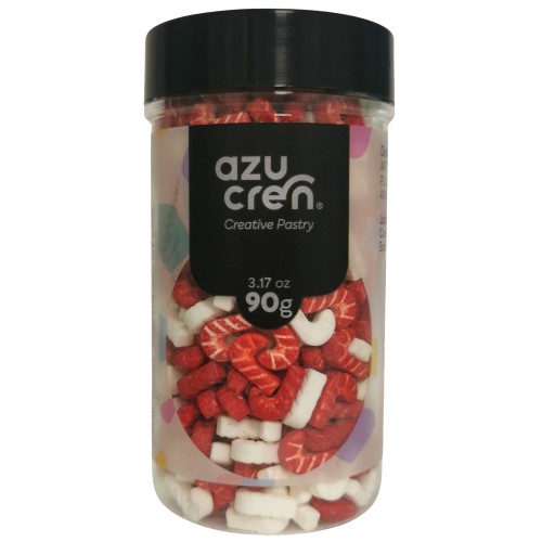 Azucren Posypka cukrowa Cukrowe laseczki Candy Cane 90g AZ00894
