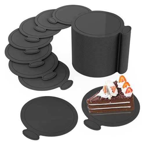 Azucren Bankietówki Bankietówka Mini podkłady okrągłe pod monoporcje Czarne 50 sztuk śr.8cm AZ01790