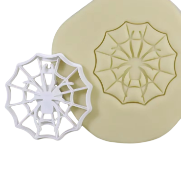 Foremka stempel do ciastek masy cukrowej Pajęczyna z pająkiem 13509