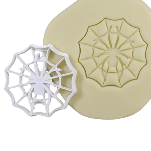Foremka stempel do ciastek masy cukrowej Pajęczyna z pająkiem 13509