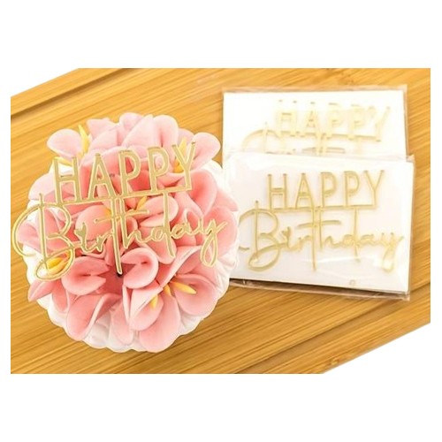 Topper na babeczkę bento Happy Birthday 1 sztuka 13513
