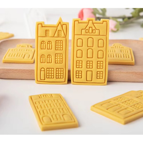 Foremka stempel do ciastek masy cukrowej Kamieniczka wzór.2 13518