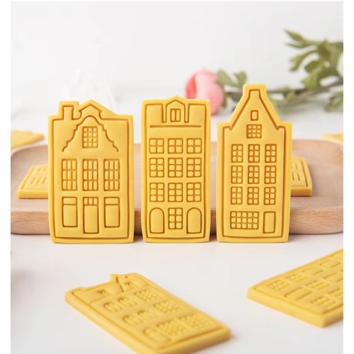 Foremka stempel do ciastek masy cukrowej Kamieniczka wzór.2 13518