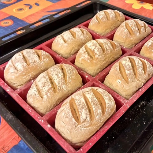 Forma silikonowa do pieczenia mini chlebków bułek ciast 9 gniazd 13479