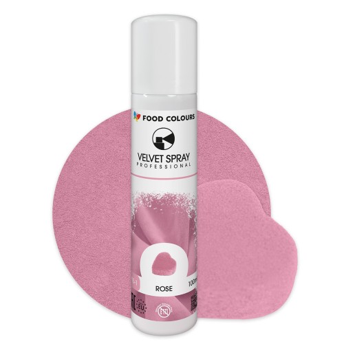 Food Colours Zamsz w sprayu do dekoracji wypieków Różowy 100ml V15b-1