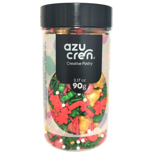 Azucren Posypka cukrowa Jingle Bells 90g AZ01830