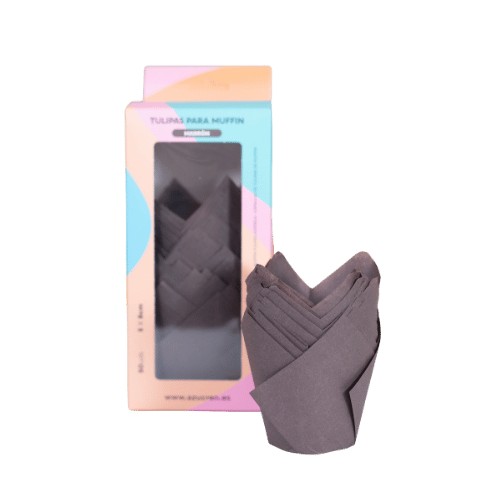 Azucren Papilotki tulipany do pieczenia muffinek Brązowe 50szt AZ01688