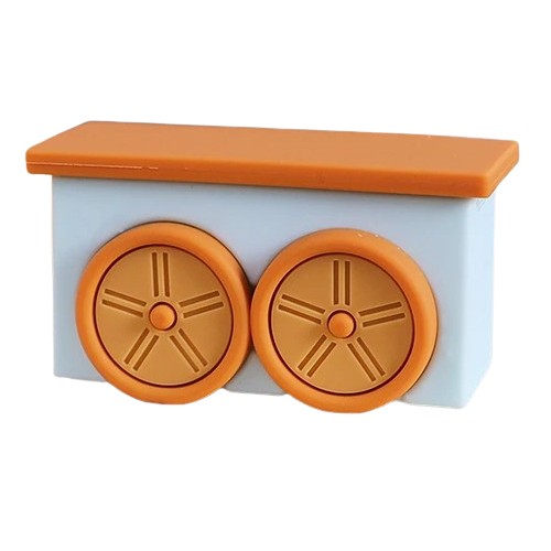 Figurka do dekoracji 3D Wagonik do ciuchci Niebieski 13732