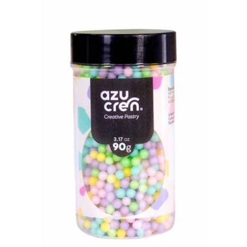 Azucren Posypka cukrowa Perełki Pastelowy mix 4mm 90g AZ01620