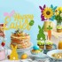 Toppery pikery do babeczki brokatowe Zajączki Marchewki 12szt 13811