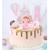 Toppery na tort Zamek Balon Chmurka Wiatrak 4szt 13840
