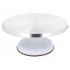 Patera obrotowa ze stali nierdzewnej do dekorowania tortów śr.30cm Brunbeste 3611