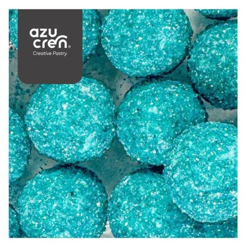 Azucren Posypka cukrowa do dekoracji Perełki Turkusowe 14mm 60g AZ01927