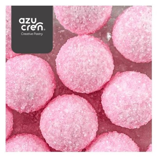 Azucren Posypka cukrowa do dekoracji Perełki Różowe 14mm 60g AZ01931