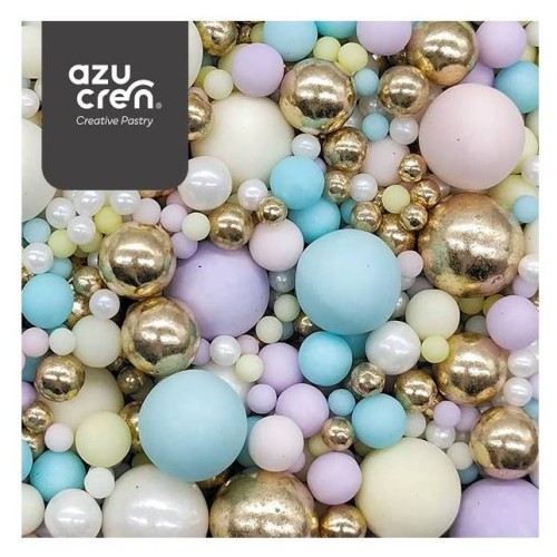 Azucren Posypka cukrowa do dekoracji Funny Pearls mix 90g AZ01909