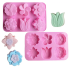 Forma silikonowa do pieczenia ciastek Kwiaty 6 gniazd 14040