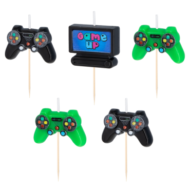 Świeczki urodzinowe pikery Game 5szt PP162231