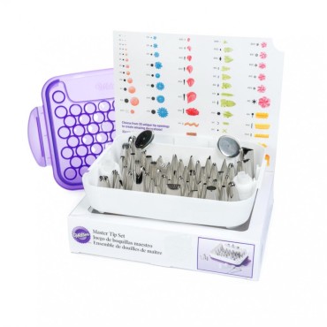 Wilton Zestaw tylek w kasetce Master Tip 55 sztuk 02-0-0228