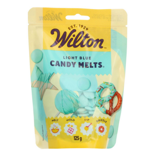 Wilton Candy Melts Niebieskie 125 g – pastylki do dekoracji, polewy, cake pops 04-0-0502